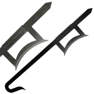 BLADESUSA Hook 33.25" Stainless Black Bladed Twin Swords