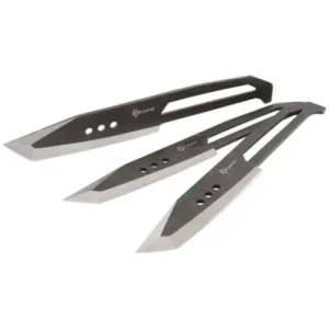 REAPR 33 Piece Chuk Throwing Knife Set 4.25" Blade - Black Stainless Steel w/ Nylon Sheath