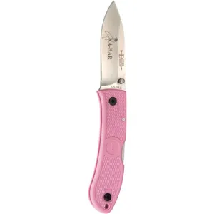 KA-BAR Dozier Folding Hunter-Pink Straight Edge