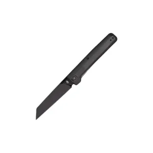 GERBER KNIVES Pledge Folding Knife 3.7" Black Reverse Tanto Blade - Grey Handle