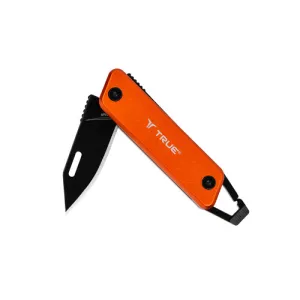TRUE UTILITY Modern Keychain Knife - Orange