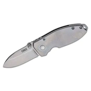 CRKT 2490 Lucas Burnley Squid Folding Knife 2.14" Plain Blade - Stainles Handles