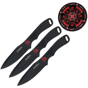 MASTER CUTLERY Throwing Knife Set with Target
