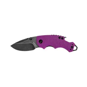 KERSHAW KNIVES Shuffle Purple 2.4" Blackwash Blade Manual Open