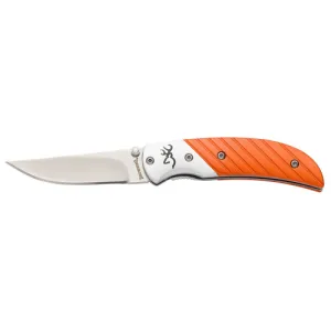 BROWNING Prism 3 2.88" Clip Point Orange Anodized Alum Hndl