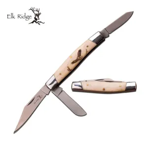 ELK RIDGE Gentlemans 3" White Bone Knife