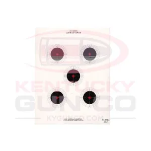NATIONAL TARGET COMPANY National Target 5 Bull Red Center Air Rifle Target