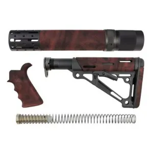 HOGUE AR-15/M-16 Kit Finger Groove Bvrtl Grip, Red Lava