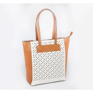 GUN TOTE'N MAMAS American Cowhide Vertical Shopper Cut-Out 13"