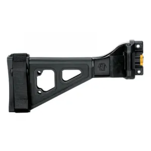 SB TACTICAL SBT5K Side Folding Brace Blk, SBT Logo, MP5K Adptr