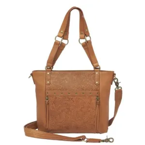 GUN TOTE'N MAMAS BOHO RFID Shoulder Bag Tan