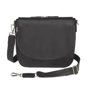 GUN TOTE'N MAMAS Drop-Front Handbag (Clutch / Crossbody) - Black