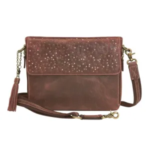 GUN TOTE'N MAMAS Buffalo Leather Clutch, RFID -Red