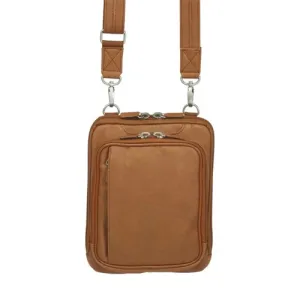 GUN TOTE'N MAMAS Crossbody Shoulder Puch Conceal Carry Purse | Tan Tumbled Leather