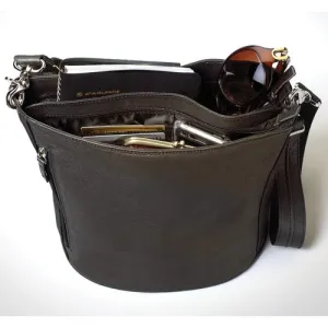 GUN TOTE'N MAMAS Bucket Tote Brown 10.5"