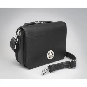 GUN TOTE'N MAMAS Crossbody Organizer Black Lambskin