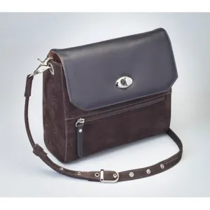 GUN TOTE'N MAMAS Suede Hand Clutch - Brown