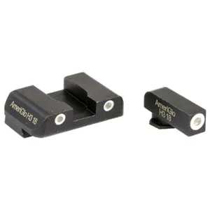 AMERIGLO Classic Sight Front/Rear for Glock 17,19,22Grn/Wht