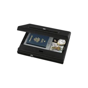 STACK-ON Large Portable Case with Biometric Lock - Black