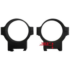 CZ-USA 34MM LOW ALUM MATT SCOPE RING/
