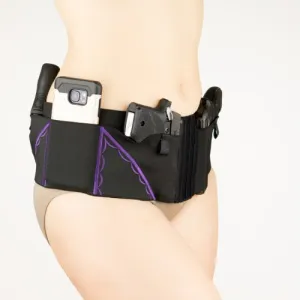 CAN CAN CONCEALMENT Classic Hip Hugger Holster Purple Medium