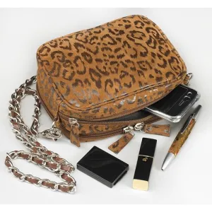 GUN TOTE'N MAMAS Evening Shoulder Pouch Dark Tan 7.25"