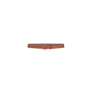 DESANTIS 1.5" Fancy Stitch Lined Belt Size 32 - Tan
