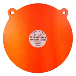 AR-MOR TARGETS 12 x 1/2" Round Gong Armour Plate Target