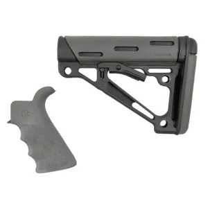 HOGUE OverMolded Collapsible Buttstock Black/Slate Gray