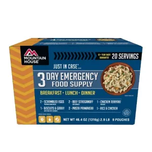 MOUNTAIN HOUSE 3-Day Emergency Food Supply Kit (9 pouches)