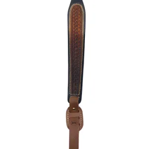 HUNTER COMPANY Cobra Chestnut Tan/Blk Leather Sling Emboss Design