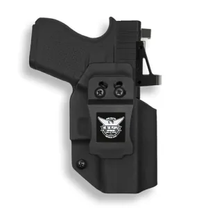 WE THE PEOPLE Glock 43/43X w/ Red Dot IWB Black Kydex Holster | Left Hand