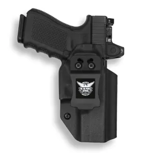 WE THE PEOPLE Glock 19/19X/45/23 Gen 1-4 w/ Red Dot IWB Black Kydex Holster | Left Hand