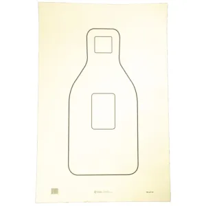 ACTION TARGET FBI QIT-03 Qualification Target Cream and Black 23