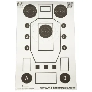 ACTION TARGET M3 Strategies Multi-Purpose V3 Training Target Bla