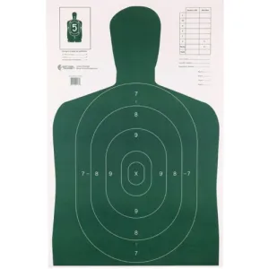 ACTION TARGET B-27E Green Silhouette 23x35" Target | 100 Count