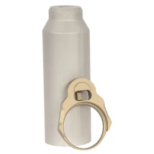 Q LLC Honey Badger Buffer Tube Sleeve Gray w/End Plate