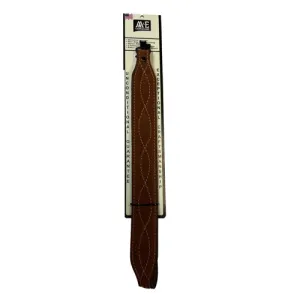 AA&E LEATHERCRAFT Light Rust Suede Gunsling White Figure-8