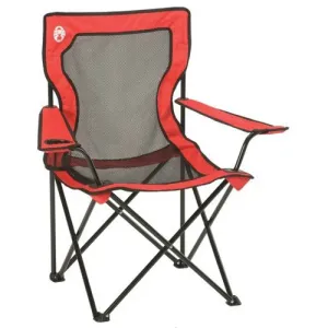 COLEMAN Broadband Mesh Quad Chair - Red / Black