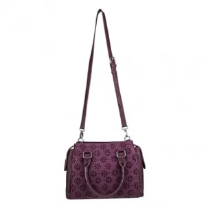 NCSTAR VISM Daisy Crossbody Satchel - Burgundy