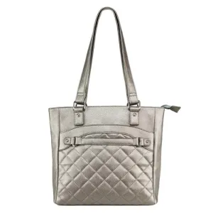 NCSTAR VISM Concealed Carry QUILTED TOTE- URBAN GRAY