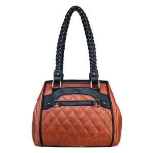 NCSTAR VISM Concealed Carry BRAIDED TOTE- BROWN w/BLACK