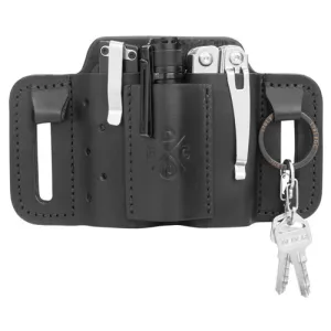 1791 GUNLEATHER Mini Easy Slide Ambi Black Medium Leather
