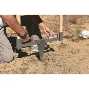 GPS Metal Target Stand 24" Spike stability support Gry