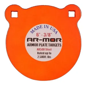 AR-MOR TARGETS 6 x 1/2" Round Gong Armour Plate Target