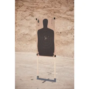 GPS Metal Target Stands 18" Folding, Compact size Gray