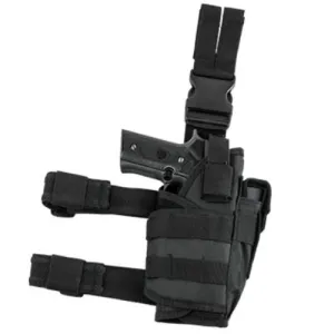 NCSTAR 2955 Drop Leg Tactical Holster - Black RH 9.75"