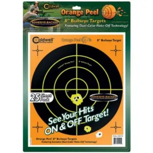 CALDWELL Orange Peel 8" Bullseye 25 Sheets