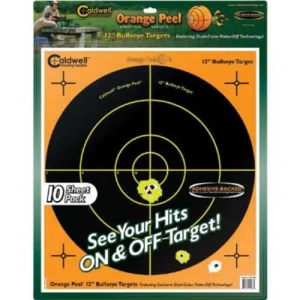 CALDWELL Orange Peel 12" Bullseye 10 Sheets