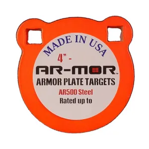 AR-MOR TARGETS 4 x 1/2" Round Gong Armour Plate Target